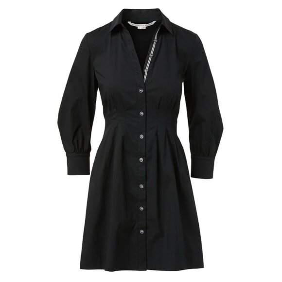VERONICA BEARD POLINA SHIRTDRESS IN BLACK dress  Size 2 - Picture 10 of 10